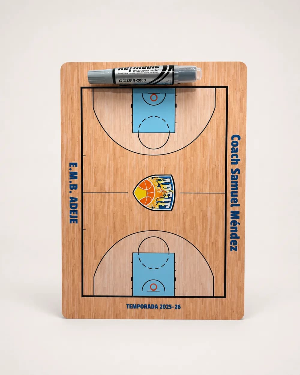 Pizarra personalizada de un equipo