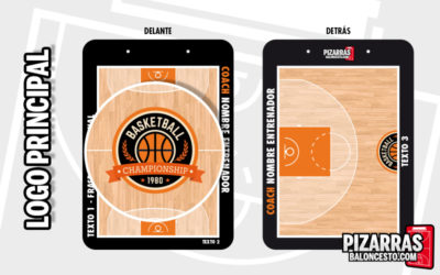 Personalizar pizarra baloncesto logo principal