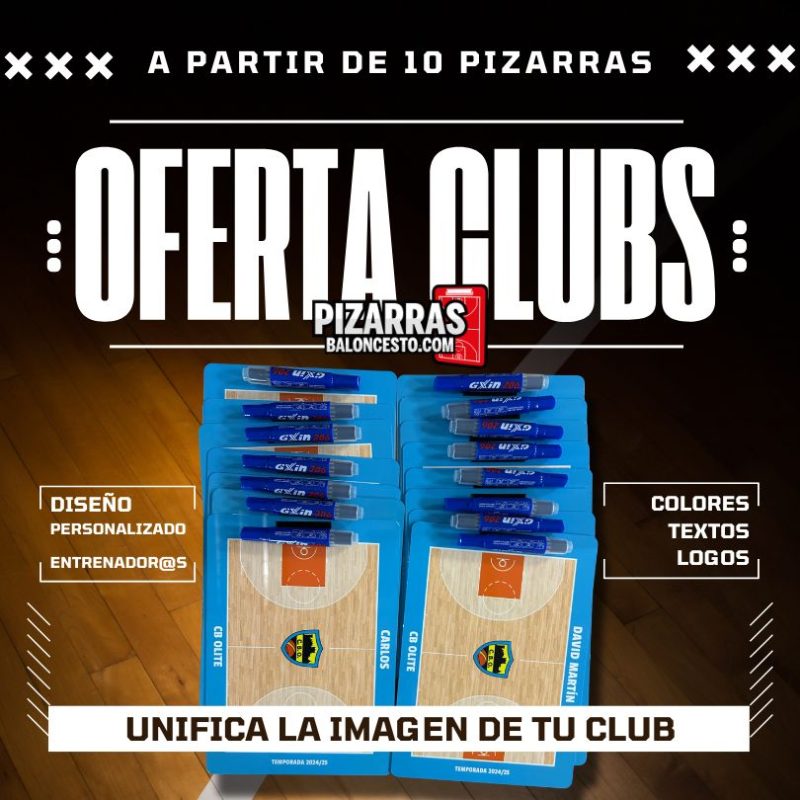 Oferta pizarras para clubs