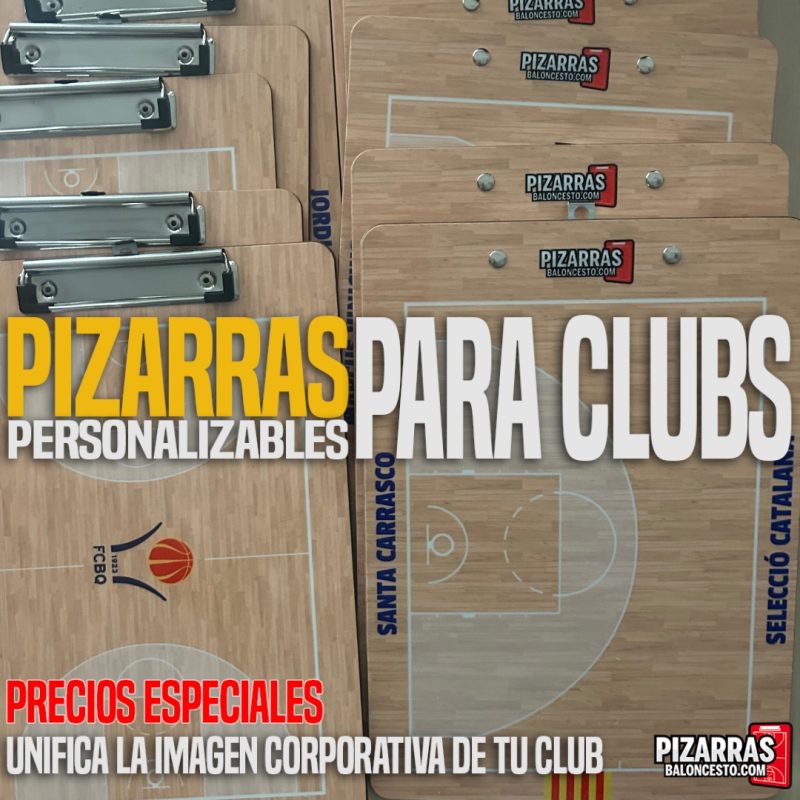 Pizarras personalizadas para clubs de baloncesto