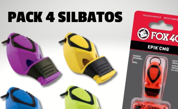 Pack 4 Silbatos FOX 40 EPIK CMG