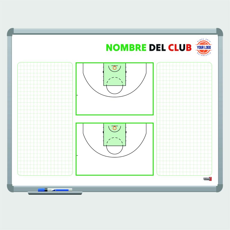 Pizarra vestuario 8 verde
